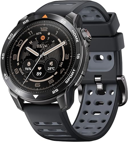 Mibro GS Pro2 - Multisport Smartwatch with Dual Band GNSS, Training Guidance, Smartwatch with Heart Rate Monitoring for Swimming, Cycling, Running, Hiking, Skiing and Padel (Dark Gray) - 1