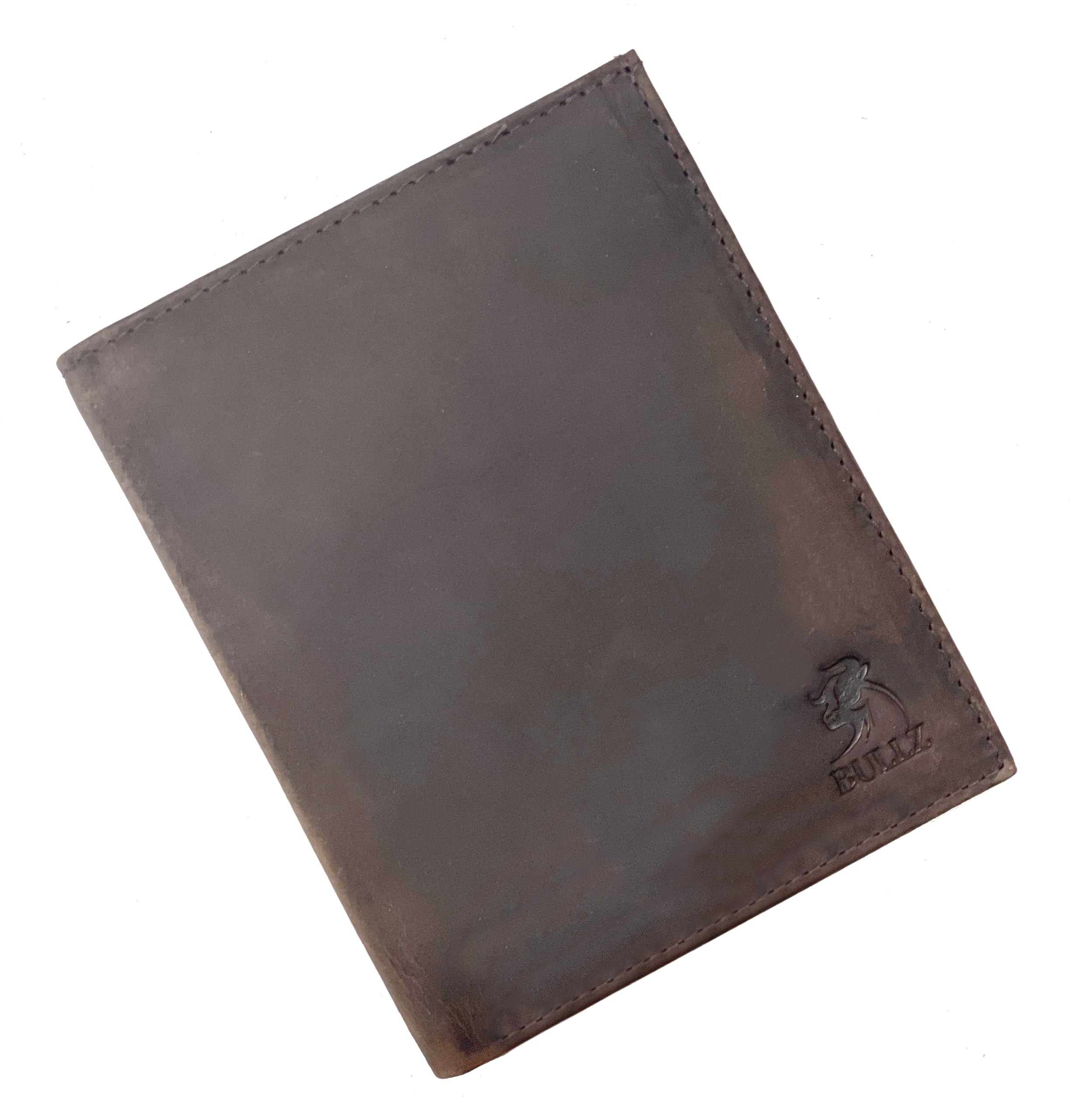 Bullz Hipster Wallet for Men | Genuine Leather Trifold Mens Wallet Credit Card Holder (Hunter Tan)