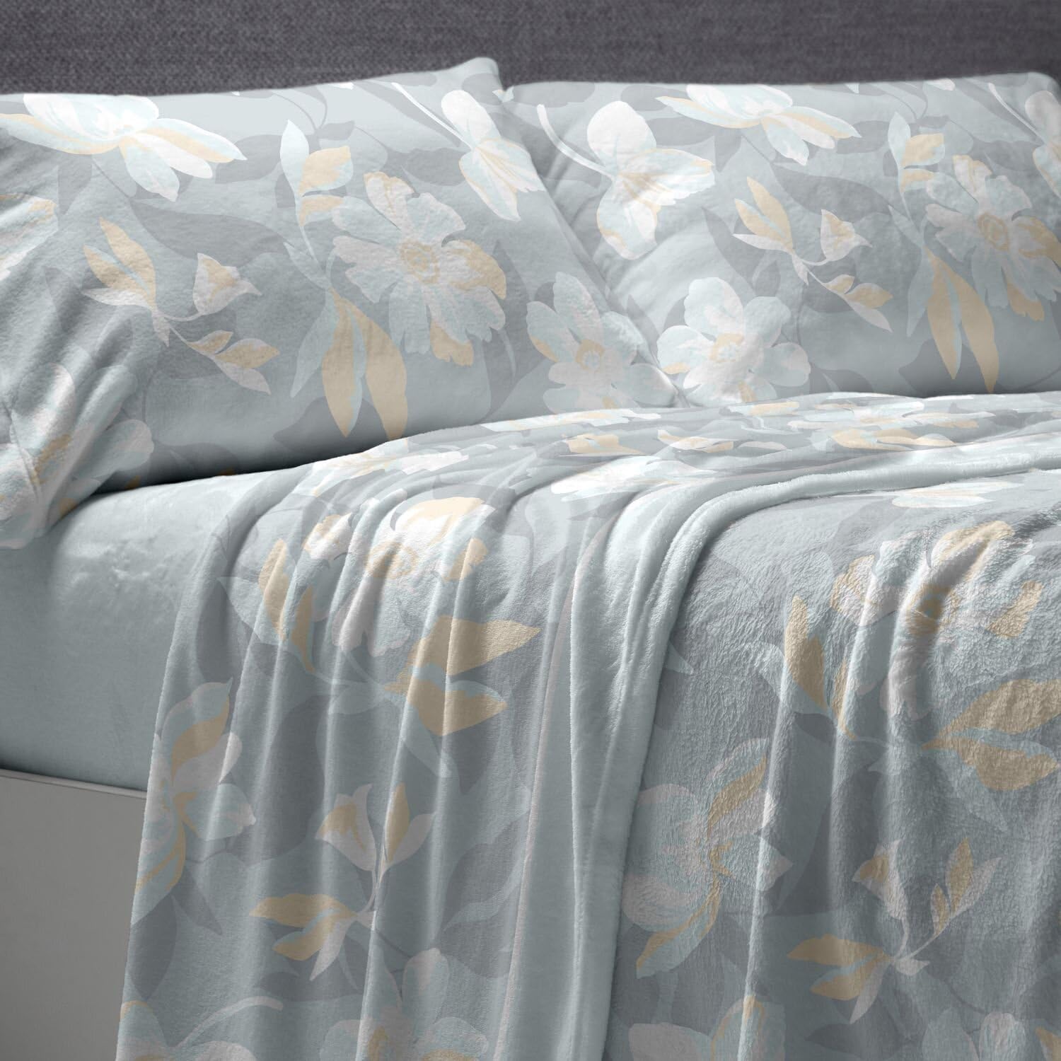 Burrito Blanco | Juego de Sábanas Coralina Invierno Poliéster Cama 150 Agua