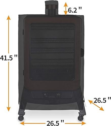 Miniatura 6 de i COVER 73550 - Cubierta para ahumador de pellets Pit Boss 77550 Serie 5.5 y 5 PBV5P1, pro Series 4 verticales PBV4PS1 600D Cubierta vertical de