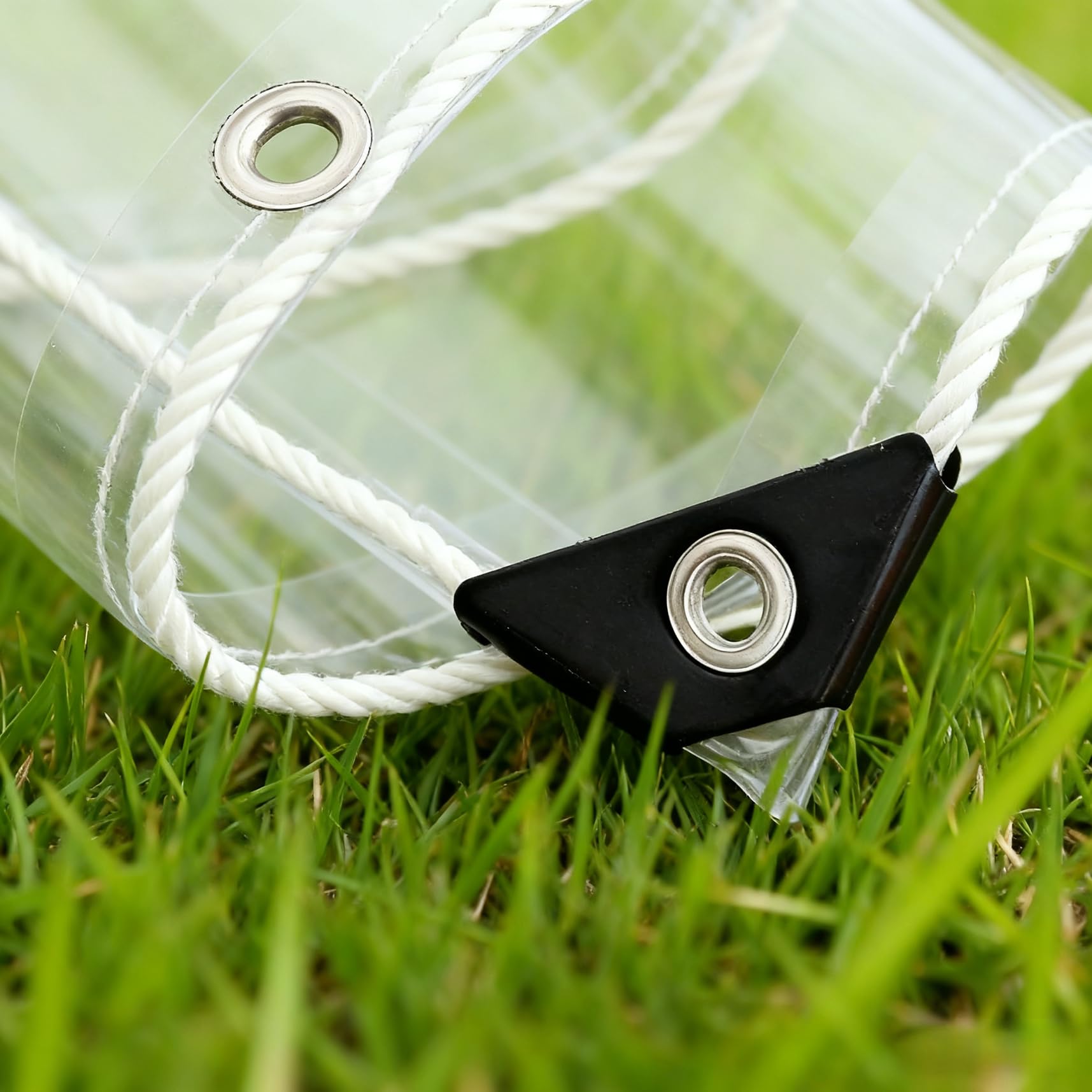 Lona resistente al desgarro exterior transparente para techos sin goteras