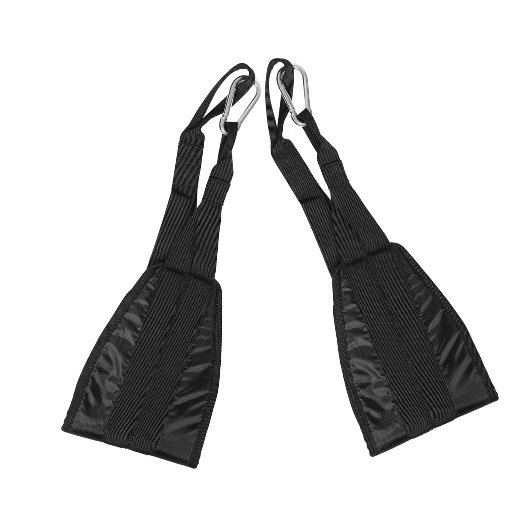 1 Paio Cinghie Sospese per Trazioni e Addome, Nero | Oxford Cloth e Poliestere, Allenamento Casa e Routine Fitness, Supporto Esercizi Upper Body