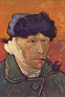Vincent Van Gogh Self Portrait with Bandaged Ear Pipe Van Gogh Wall Art Impressionist Portrait Painting Style Fine Art Home Decor Realism Romantic Wall Decor Cool Wall Art Print Poster 12x18