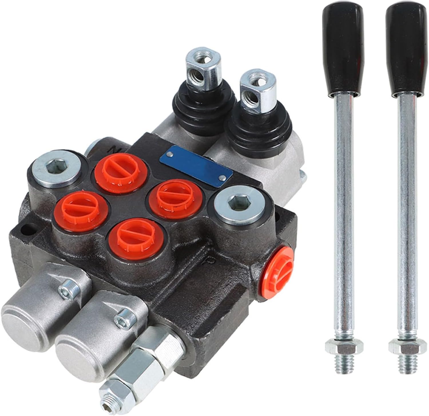 findmall 2 Spool 11GPM 3625PSI Hydraulic Directional Control Valve, SAE Ports Double Acting Valve for Small Tractors, Tractors, Loaders, Log Splitter