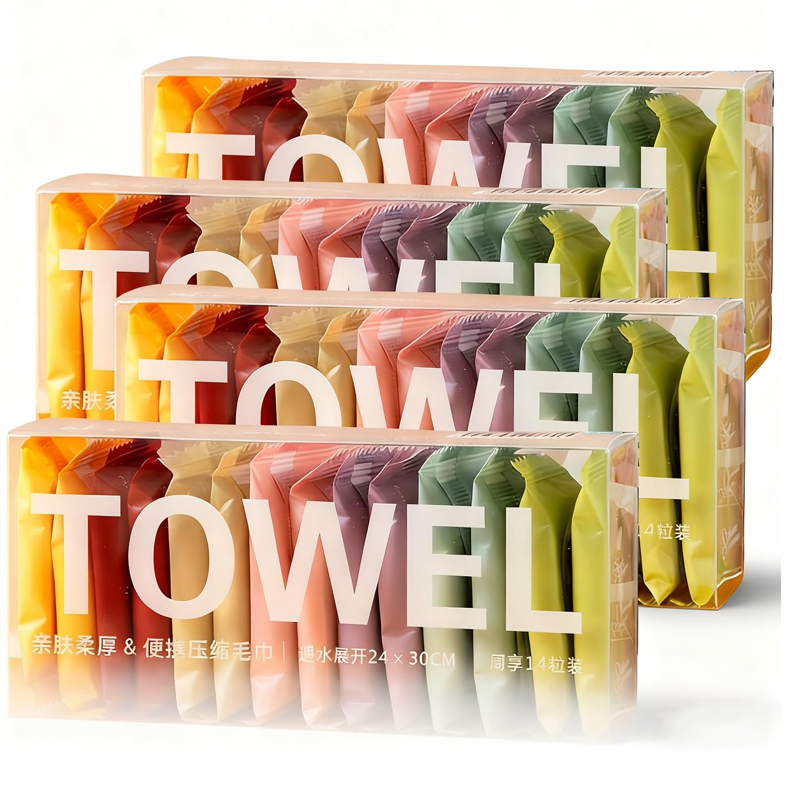 Disposable Compressed Face Towel, 28Pcs Portable Compressed Towel Tablets, Thicker Super Absorbent Disposable Washcloths for Travel, Camping Hiking, Beauty Salon, Daily Use,Outdoor, 56Pcs