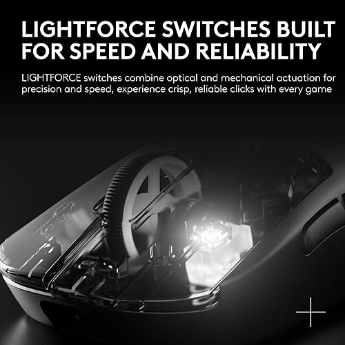 Miniatura 6 de Logitech G PRO X Superlight 2c Mouse inalámbrico para juegos, 1.80 oz de grado profesional compacto con 5 botones programables, carga USB-C, sensor