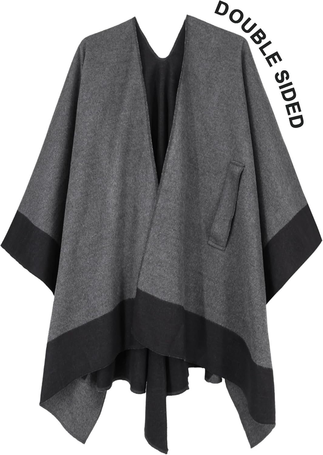 Moss Rose Women's Shawl Wrap Poncho Ruana Cape Open Front Cardigan Shawls for Spring Fall Winter - Image 4