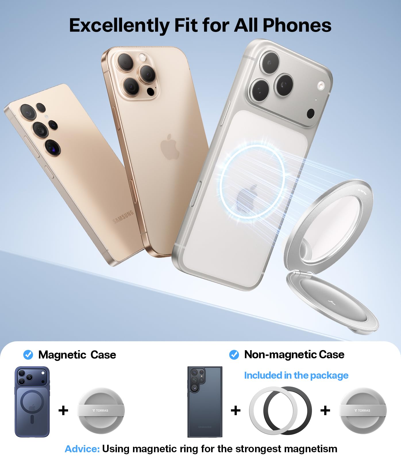 Amazon.com: TORRAS 2026 Upgraded (Gen 7.0) Magnetic Phone Grip