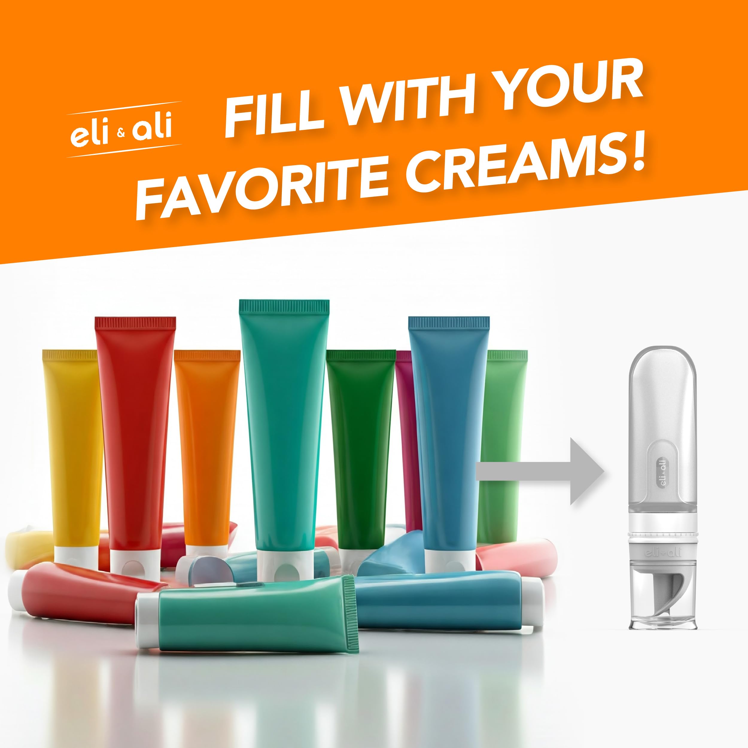 Eli & Ali Swiper Tube, Diaper Rash Cream Dispenser/Applicator with Travel Size Refillable Silicone Tube for Creams Chest Rubs - Image 4
