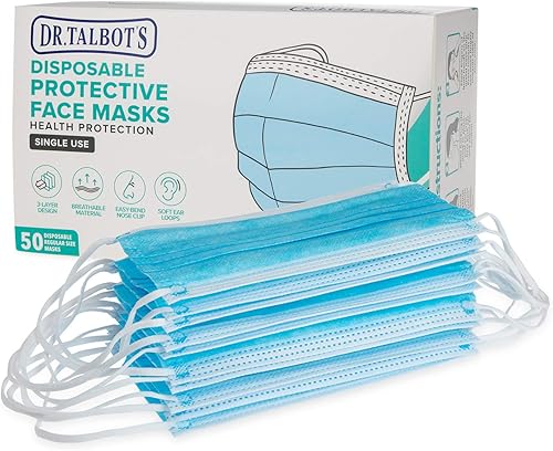 Dr Talbots Mascarilla desechable para adultos para la salud personal 50 unidades