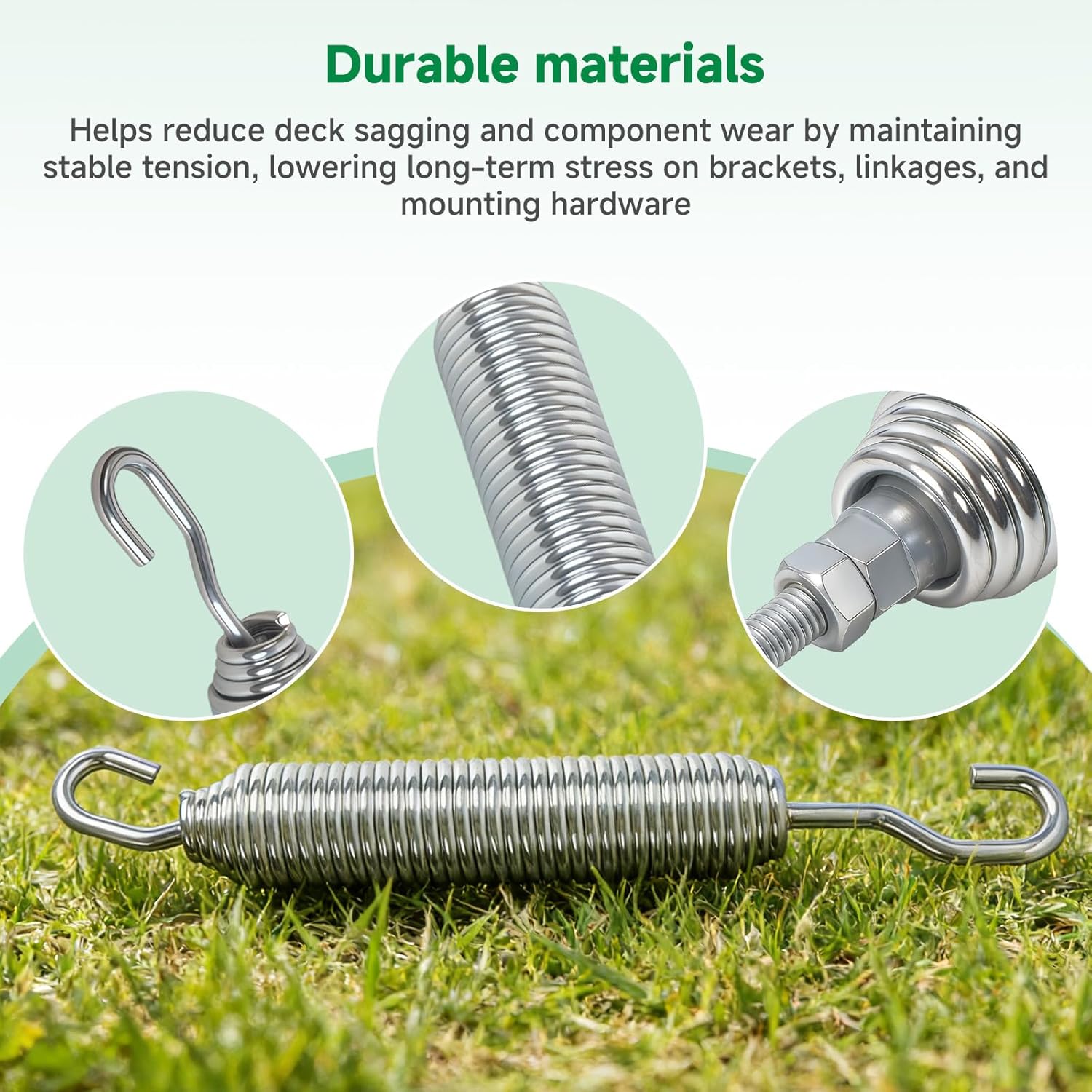 TCA20647 Deck Extension Spring, Compatible with John Deere Z710, Z720, Z910, Z920, Z930, Z950, Z960, and Z970 Series Lawn mowers
