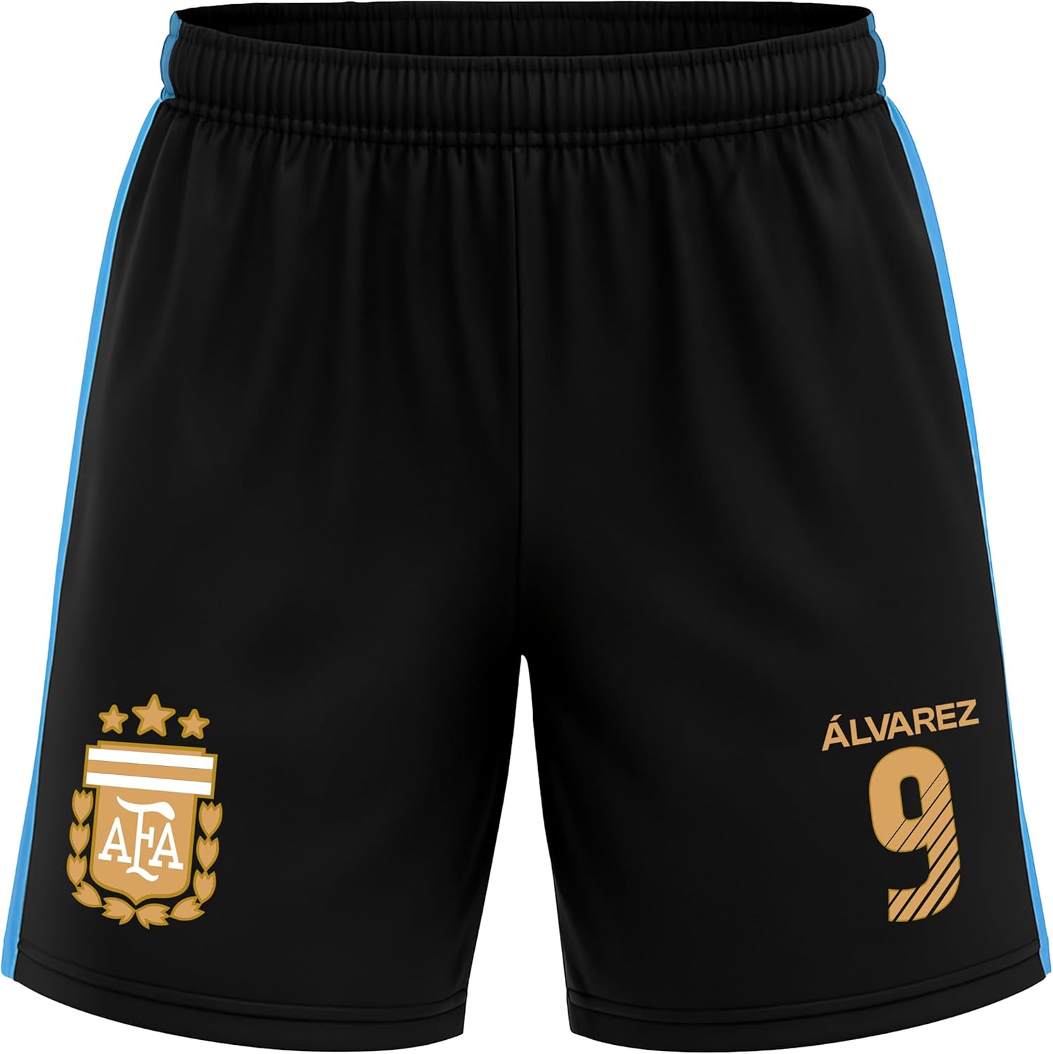 Icon Sports Officially Licensed Argentine Football Association Soccer Shorts - Unisex Kids - Image 3