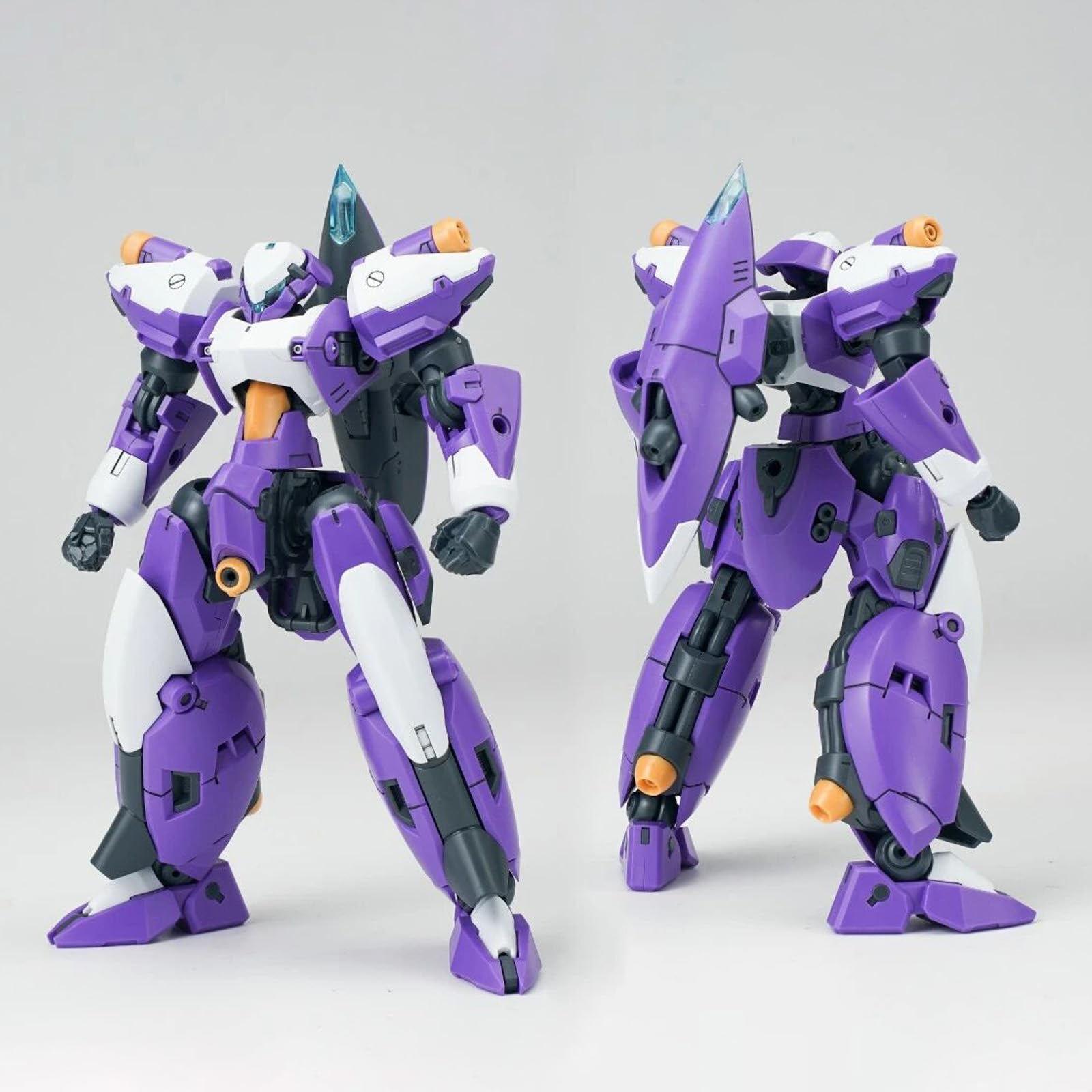 1: 144 Mecha Plastic Action Figures, Super Mobile Cavalry Franz Alpha, 6.2 inch Height Action Figures Kits(Purple)