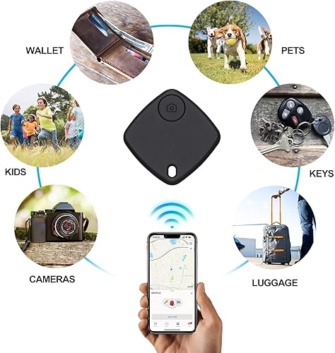 Miniatura 7 de Localizador de llaves inteligente portátil, rastreador Bluetooth, localizador de seguimiento GPS, compatible con sistema Android iOS, localizador de