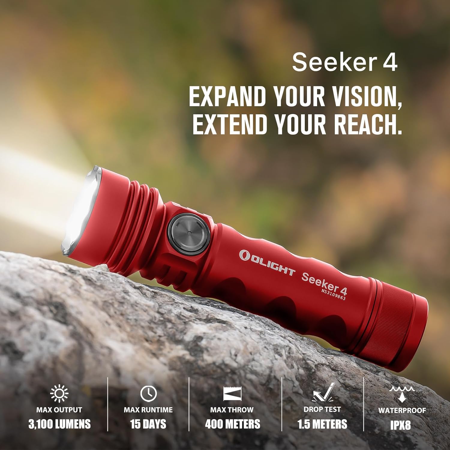 Olight - Brandclub - OLIGHT Seeker 4 Rechargeable Flashlights