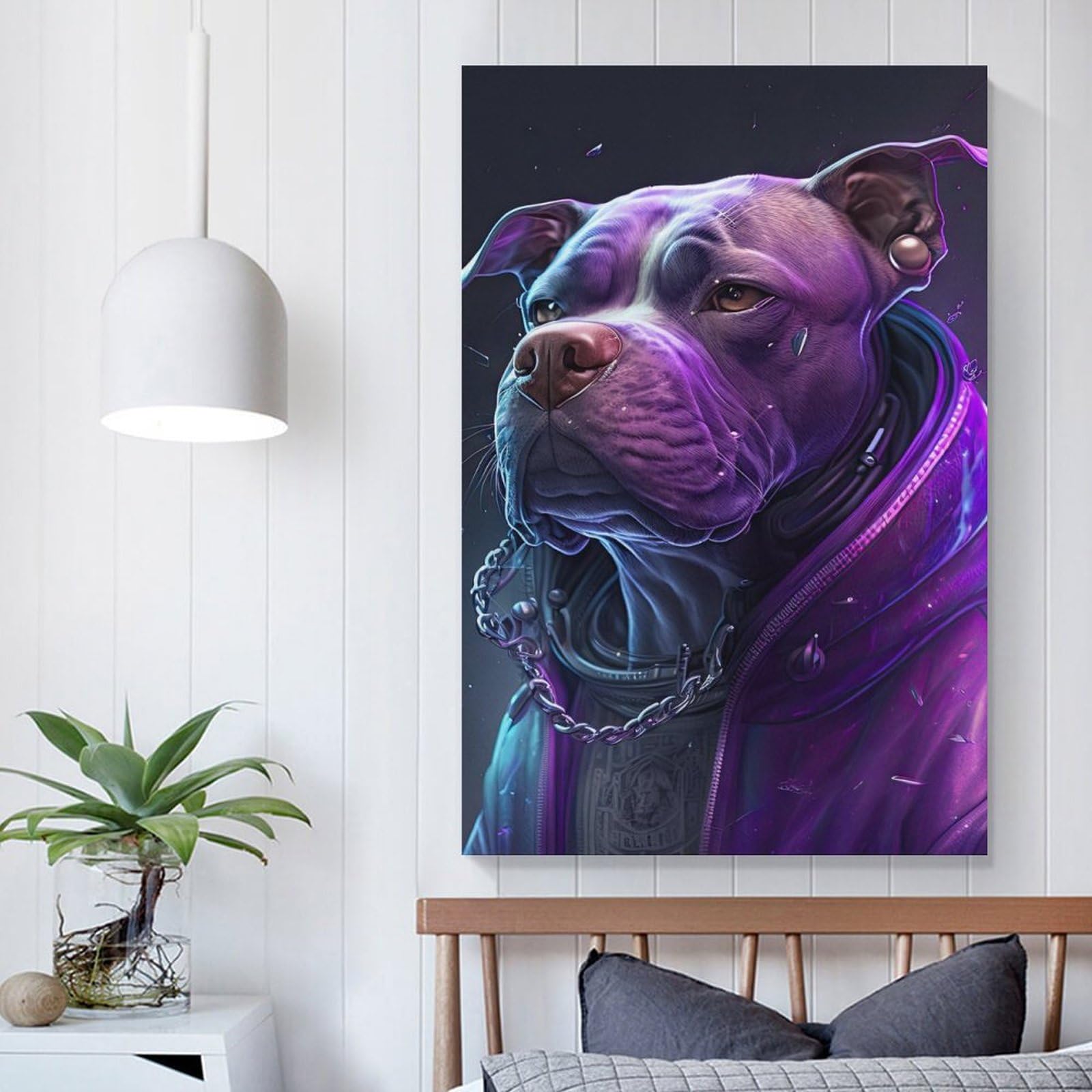 Art Beagle style hip-hop tableau moderne grand format pour grand mur