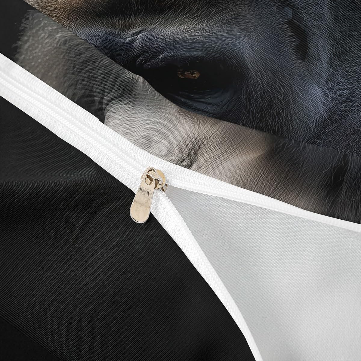 Erosebridal Monkey Bedding Set Chimpanzee Comforter Cover Ape Monkey Quilt Cover Tropical Wildlife Animal Duvet Cover for Kids Boys Girls Teens, Black, Decorative 3 Pcs Queen Size