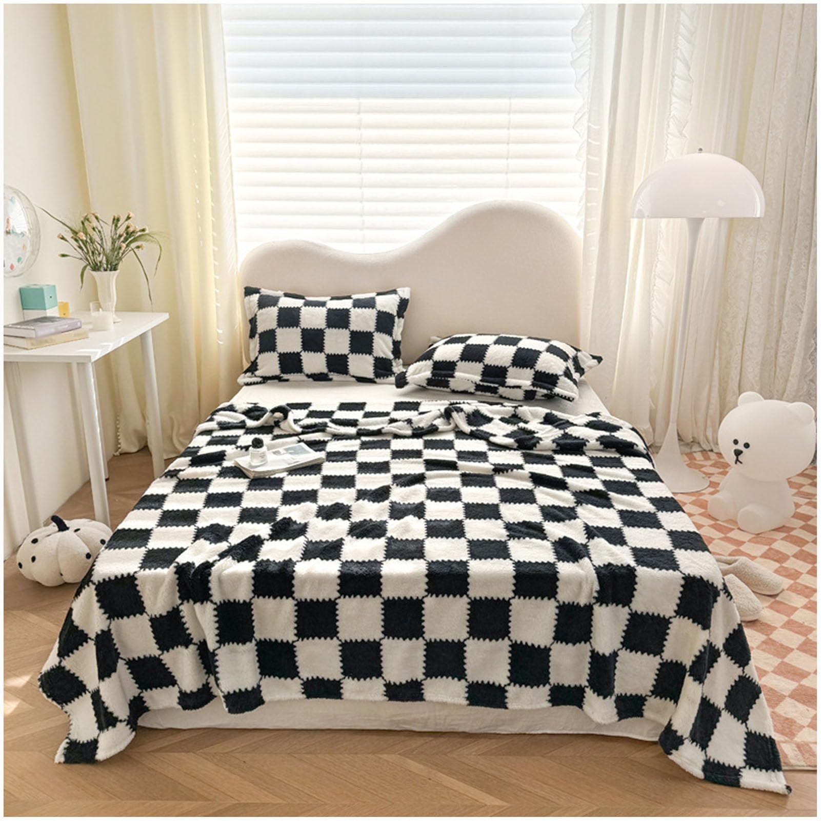 Plaid en flanelle couverture chaude pour canapé lit et salon