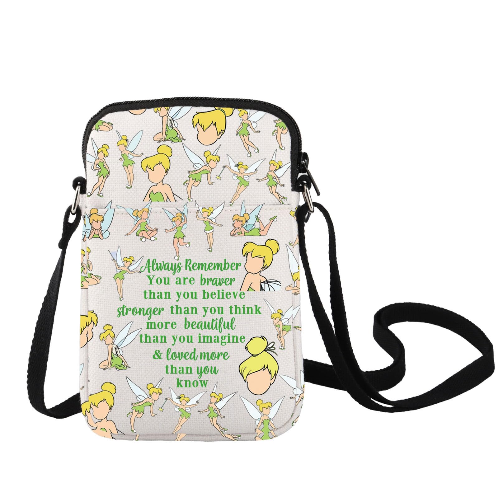 LEVLO Fairy Tale Crossbody Bag Fairy Pixie Fans Inspired Gift Little Fairy Tinker Shoulder Bag Fairy Pixie Merchandise
