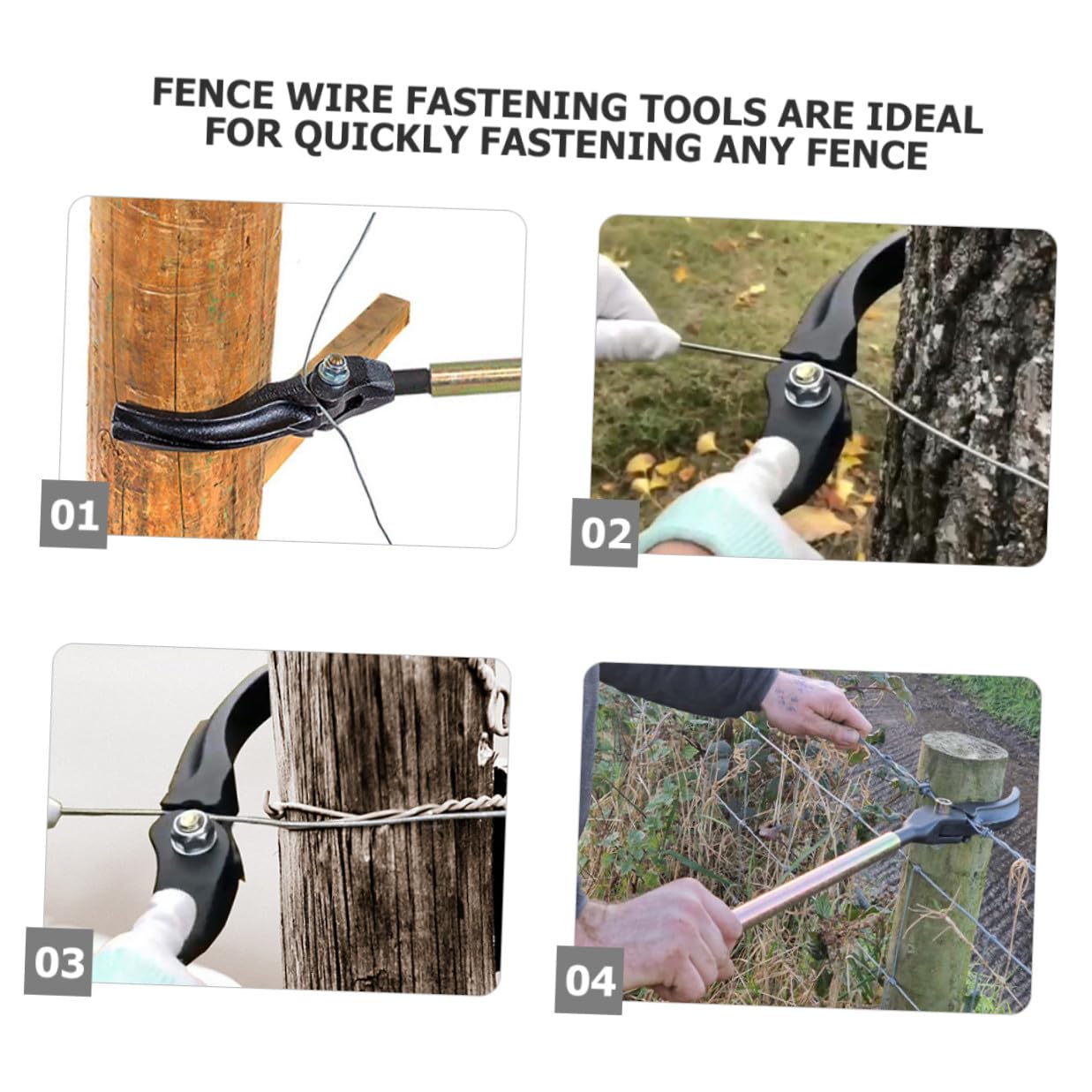 Holibanna Tensor de Alambre para Vallas Práctico y Versátil Herramienta Conveniente para Cables Cuerdas y Cadenas para Reparación y Mantenimiento de Cercas de Jardín y Granja Diseño y Fácil