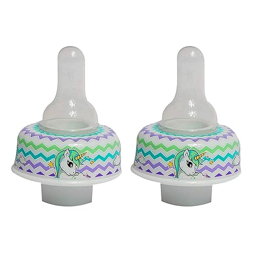Refresh-a-Baby Adaptador universal para botella – Paquete de 2 piezas, reutilizable, convierte cualquier botella en una botella universal para