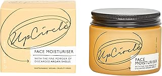 UPCIRCLE Face Moisturiser with Argan Powder, Nourishing Day Night Cream, Natural, Vegan + Cruelty Free, Aloe Vera, 60 ml