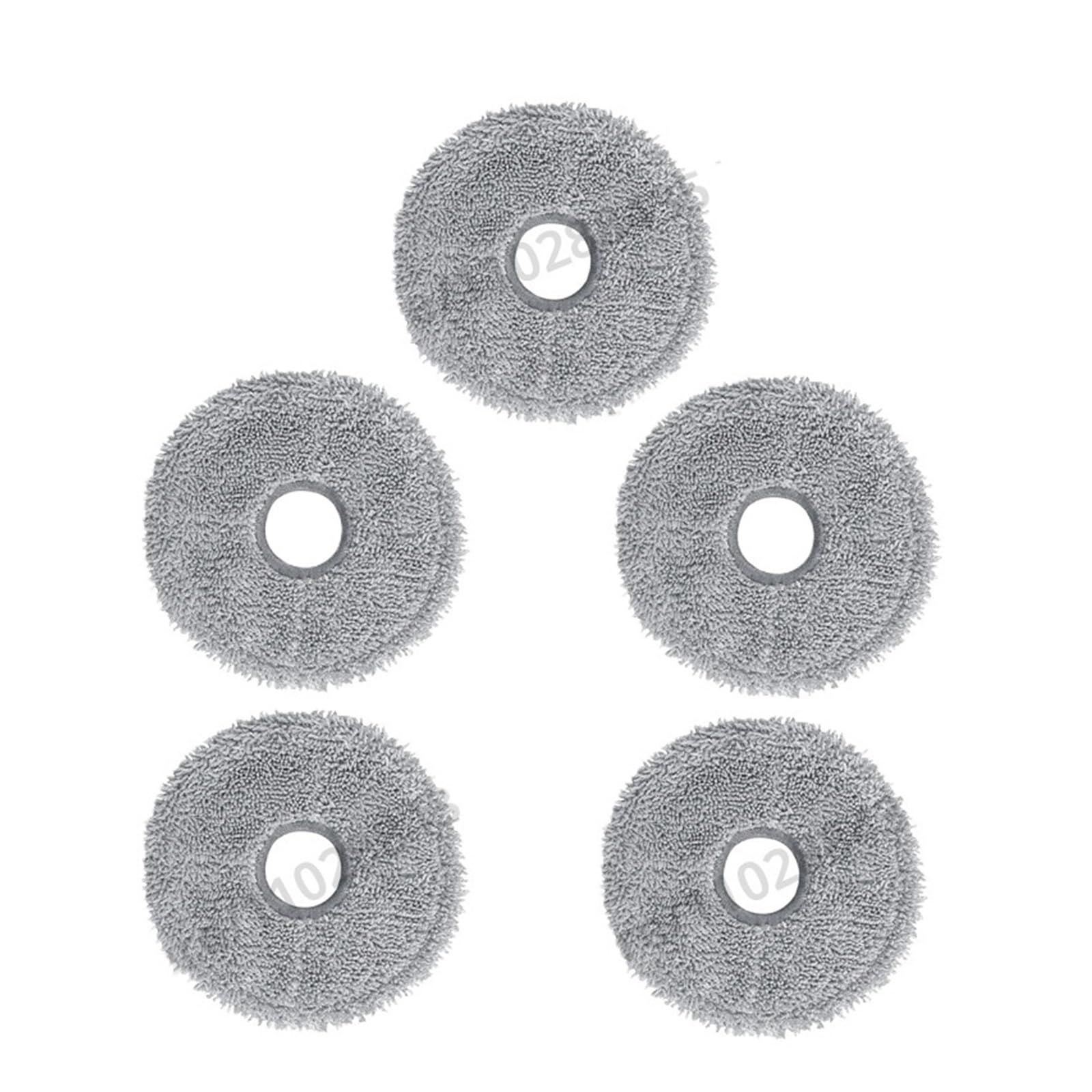 NUCBCULWP Mop Cloths,Compatible For Roborock，Compatible For Qrevo，Master/Slim/V20/P10S Pro Robot Vacuum Cleaner Parts Rag Pads Accessories(5PCS MOP)