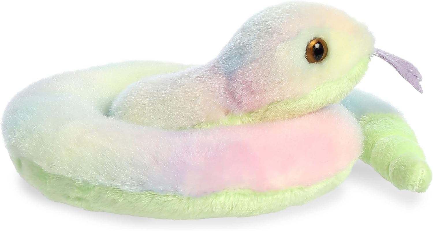 Aurora® Adorable Mini Flopsie™ Lula Snake™ Stuffed Animal - Mini Companions Ready for Playful Adventures - for Kids All Ages, Toddlers, Adults, and Families - Multicolor 5.5 Inches