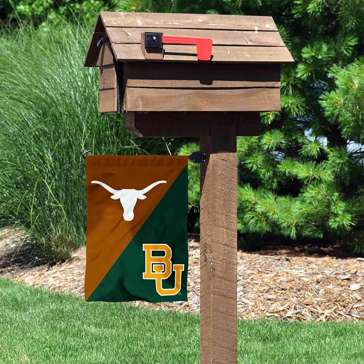 Texas Longhorns vs Baylor Bears House Divided Garden Flag Banner
