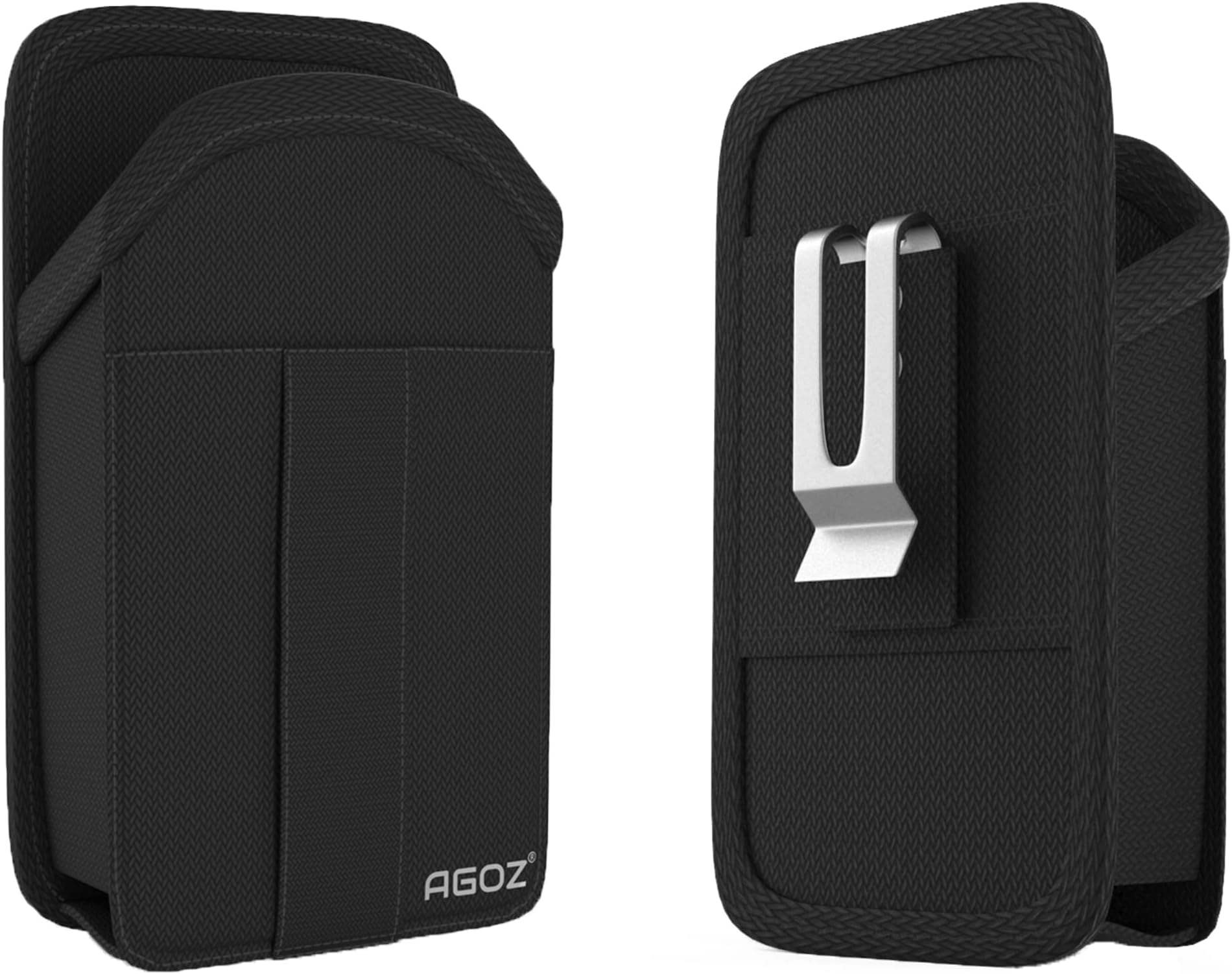 AGOZ Zebra TC77 TC70 Scanner Holster, Rugged Carrying Case Pouch for Zebra TC75x, TC75, TC70x, TC70, TC72, TC77, M60, MC67 Handheld Barcode Touch Mobile Computer, Holder with Metal Clip & Belt Loops