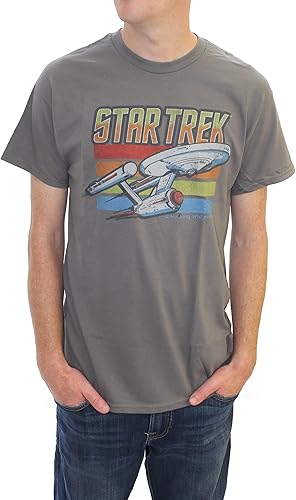Star Trek Enterprise Starship - Camiseta desgastada para hombre