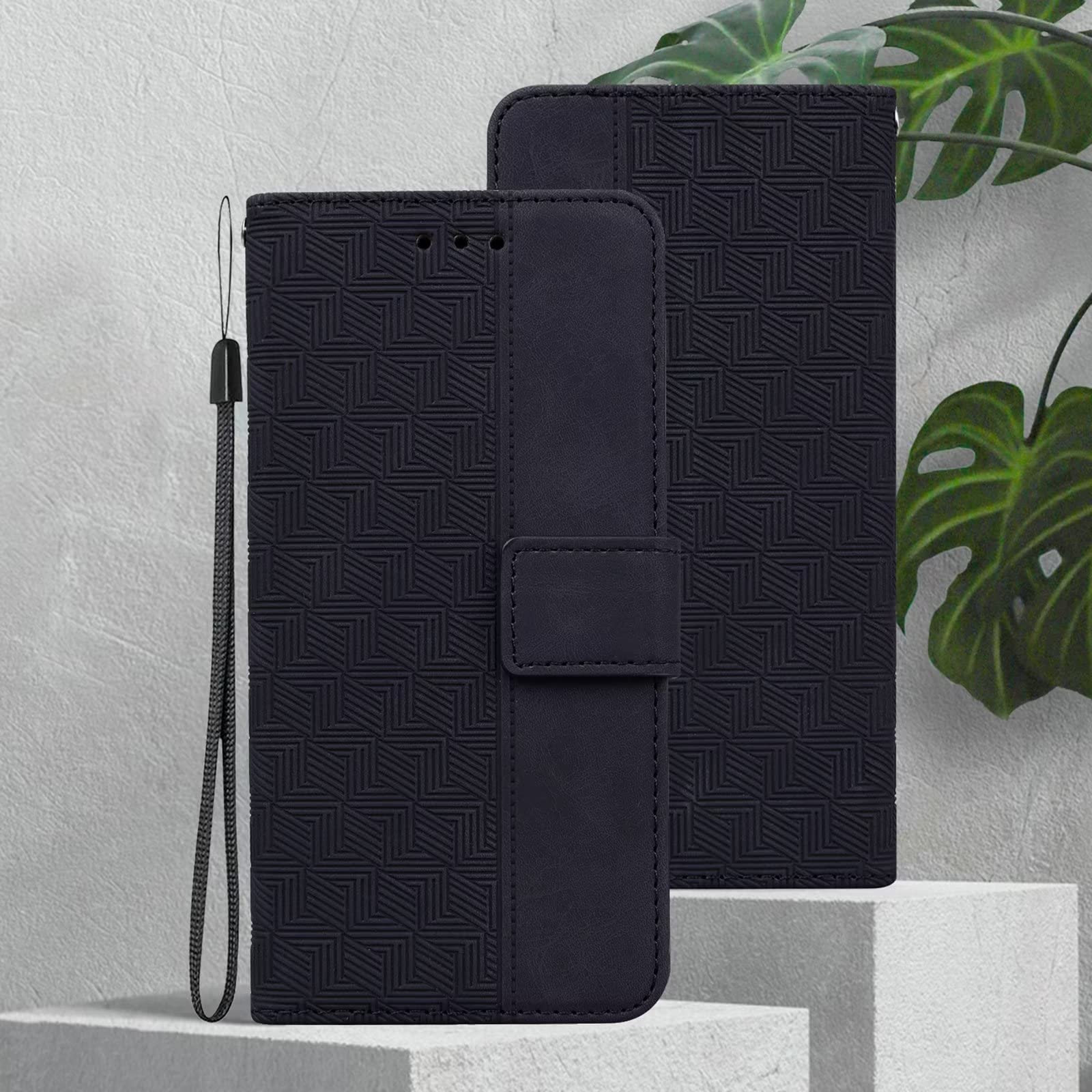 Funda Cartera Para Google Pixel 6a TIANCI – Textura Geométrica, Ranuras Tarjetas, Bolsillo Dinero – Cuero PU, TPU