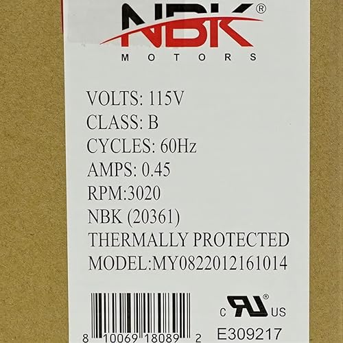 Miniatura 6 de NBK Reemplazo del motor del ventilador centrífugo para Dayton 1TDP3 4C443 Fasco 50748-D500