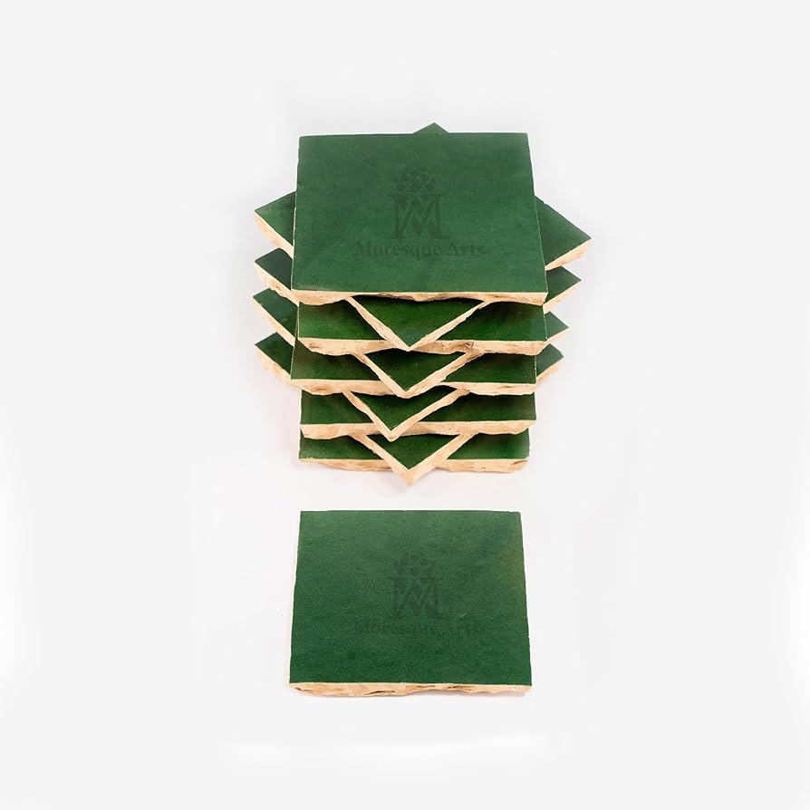 Authentic Moroccan Zellige 4”x4” inch Mosaic Tiles, Artisan Authentic Moroccan Zellige 4”x4” inch Mosaic Tiles, Artisan