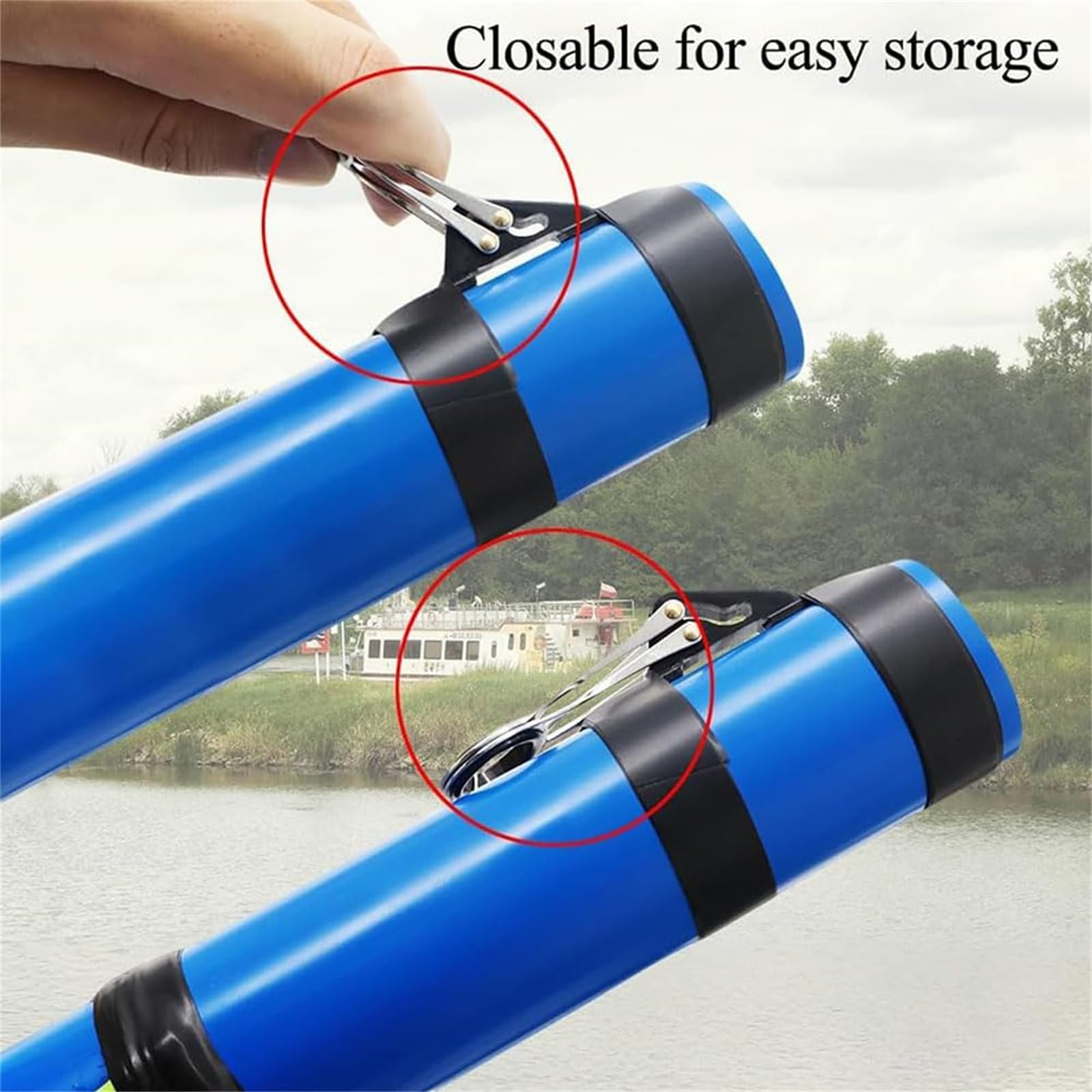 Canne à Pêche Télescopique Catapulte – Canne Compacte Pliable Lance-Pierre Pour Pêche Eau Douce & Salée