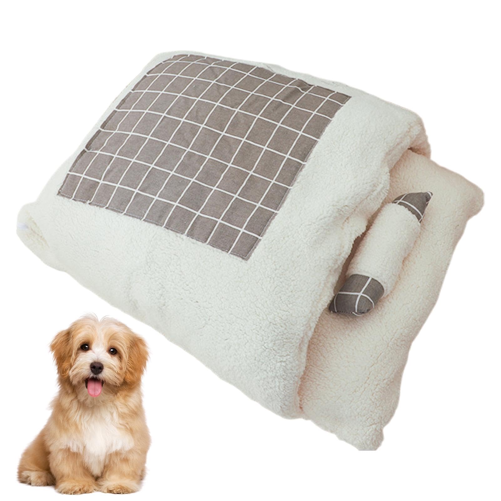 Saco De Dormir Para Mascotas Bolsa Cálida Lavable | Semi-cerrado para Gatos Para Cachorros Y Para Exterior E Interior Para Invierno Y Clima Frío Para Calentamiento