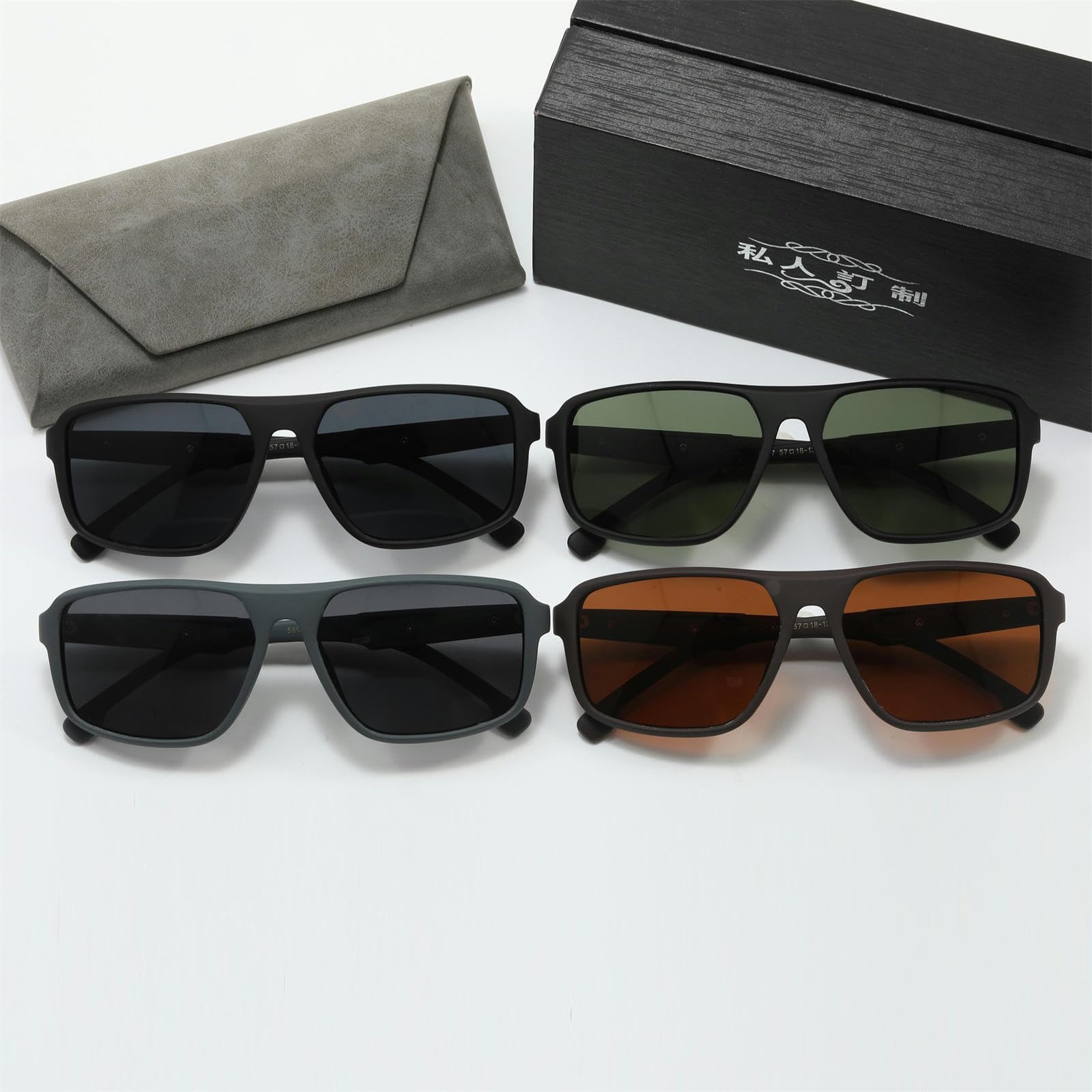 Occhiali da Sole da Donna Occhiali da Sole da Uomo E da Donna, Occhiali da Esterno alla Moda, Occhiali da Sole, Visiere da Sole, Occhiali da Sole alla Moda-pieni Grigi con Cornice Nera