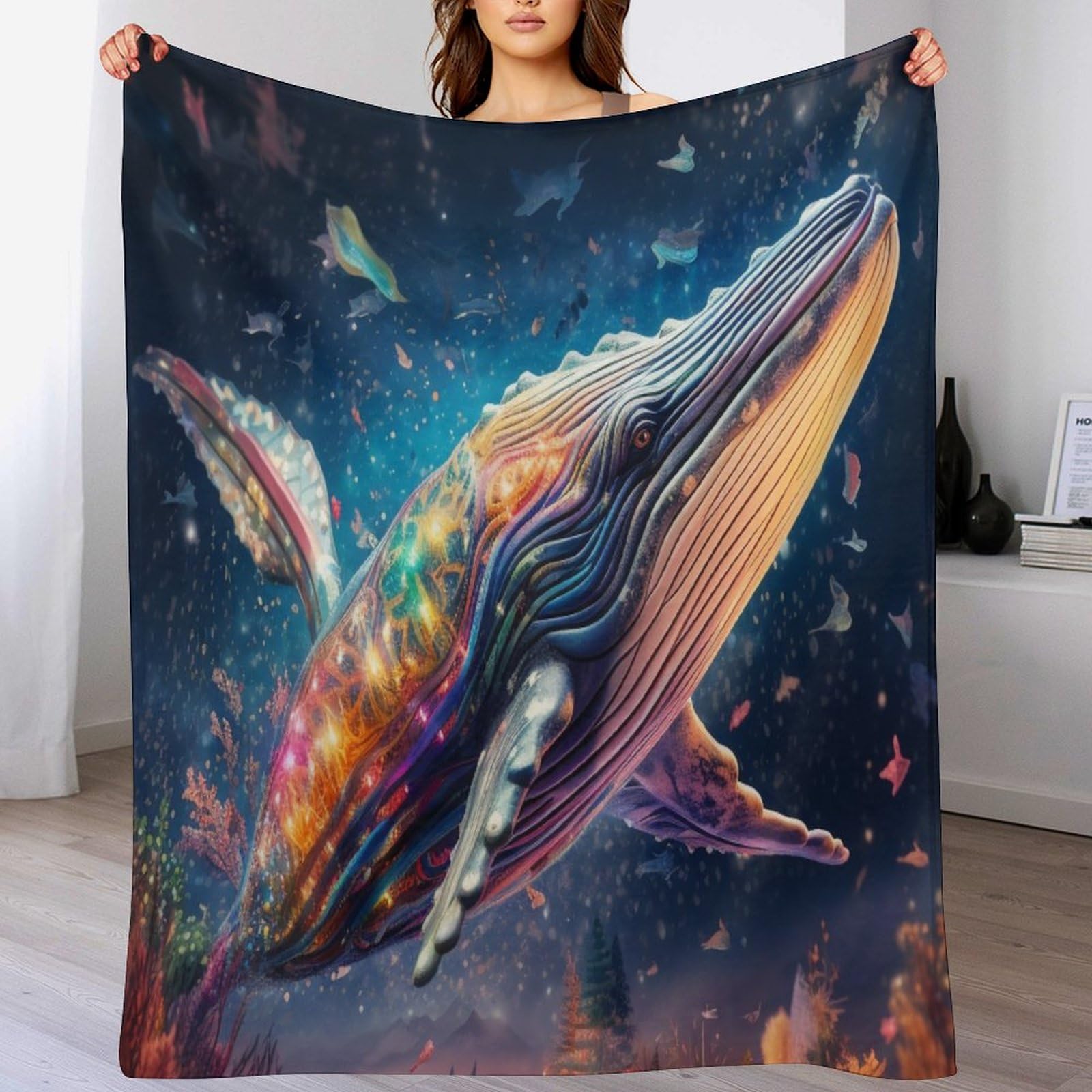 Couvertures en La Baleine plaid moelleux pour vos soirées cocooning au canapé
