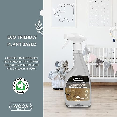 Vista 19 de WOCA Jabón refrescante de aceite (refresco de aceite), natural 2.5L - Limpiador concentrado para pisos de madera dura tratados con aceite, muebles