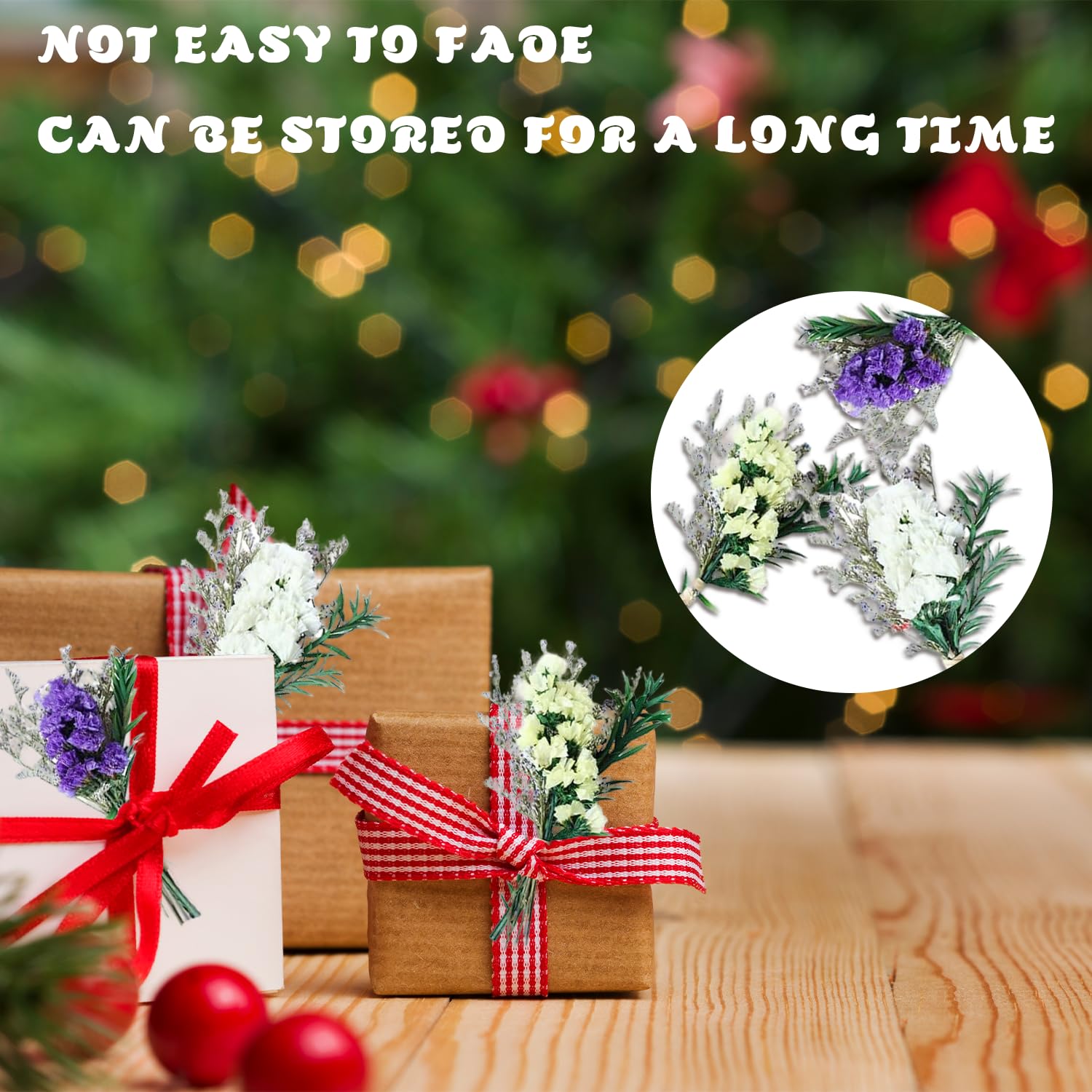 10 Piezas Ramos Pequeños de Flores Secas,Ramo Mini Natural de Flores Secas,para Decorar Scrapbooks, Bullet Journals, Álbumes de Fotos, Sobres de Regalo y Cajas de Regalo