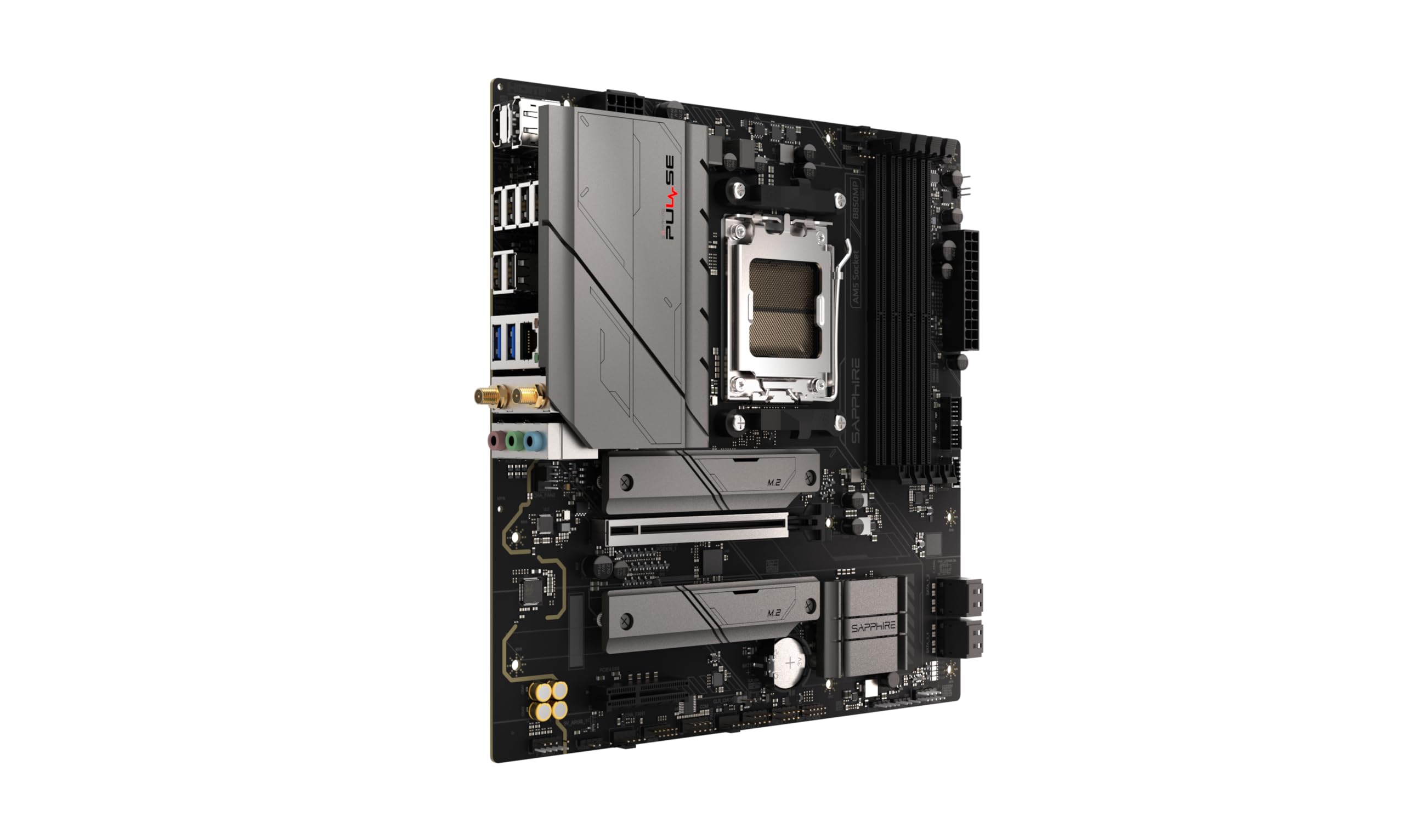 Image secondaire de Carte mère Sapphire AM5 MATX Pulse B850M WiFi pour AMD Ryzen 7000