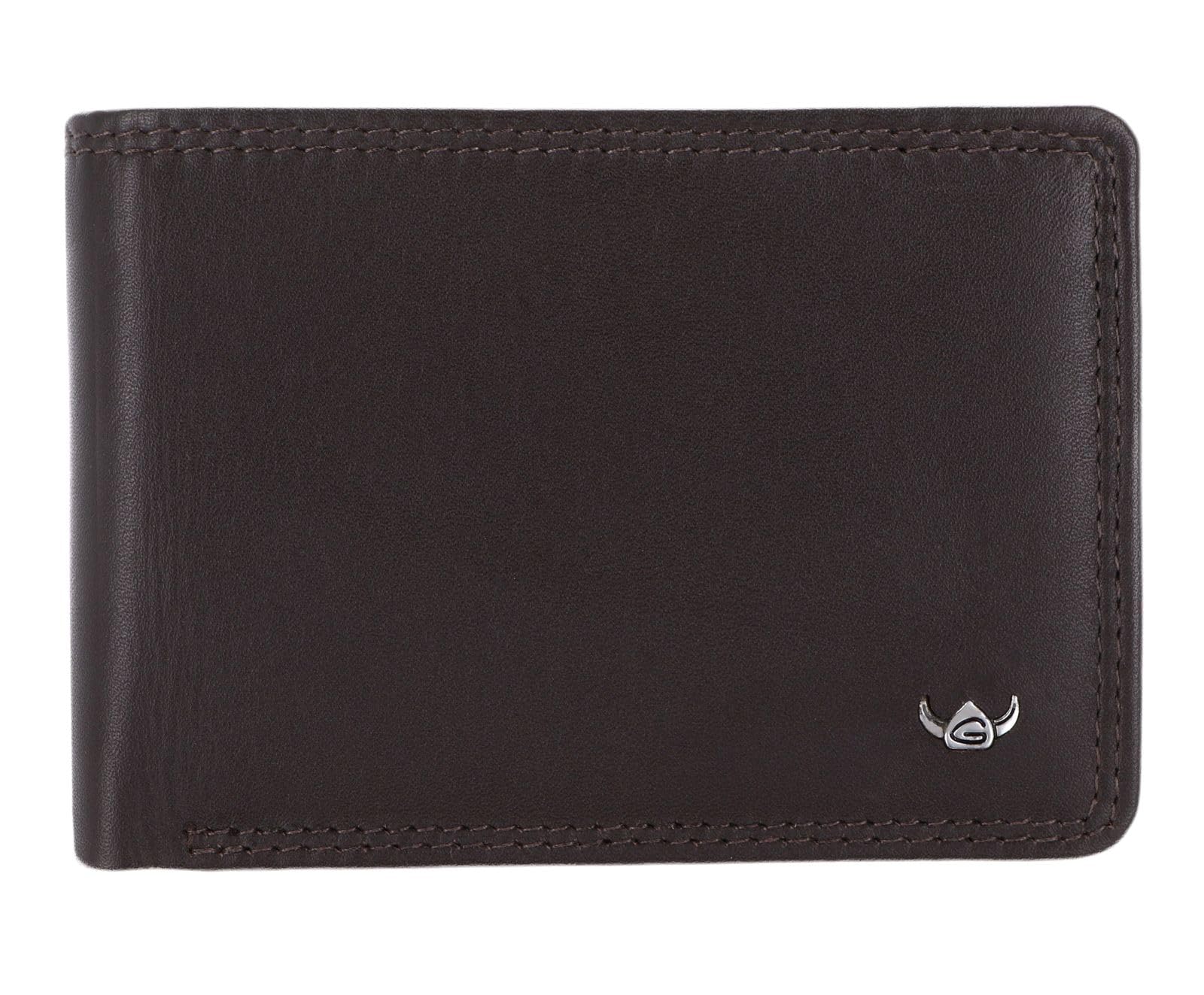 Golden Head Leder Geldbörse Polo RFID Protect Minischeintasche 1196 Dunkelbraun