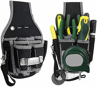 Tool Pouch -Single Side Tool Belt Pouch/Utility Belt Bag/Tool Apron for Carpenter/Gardening/Waist