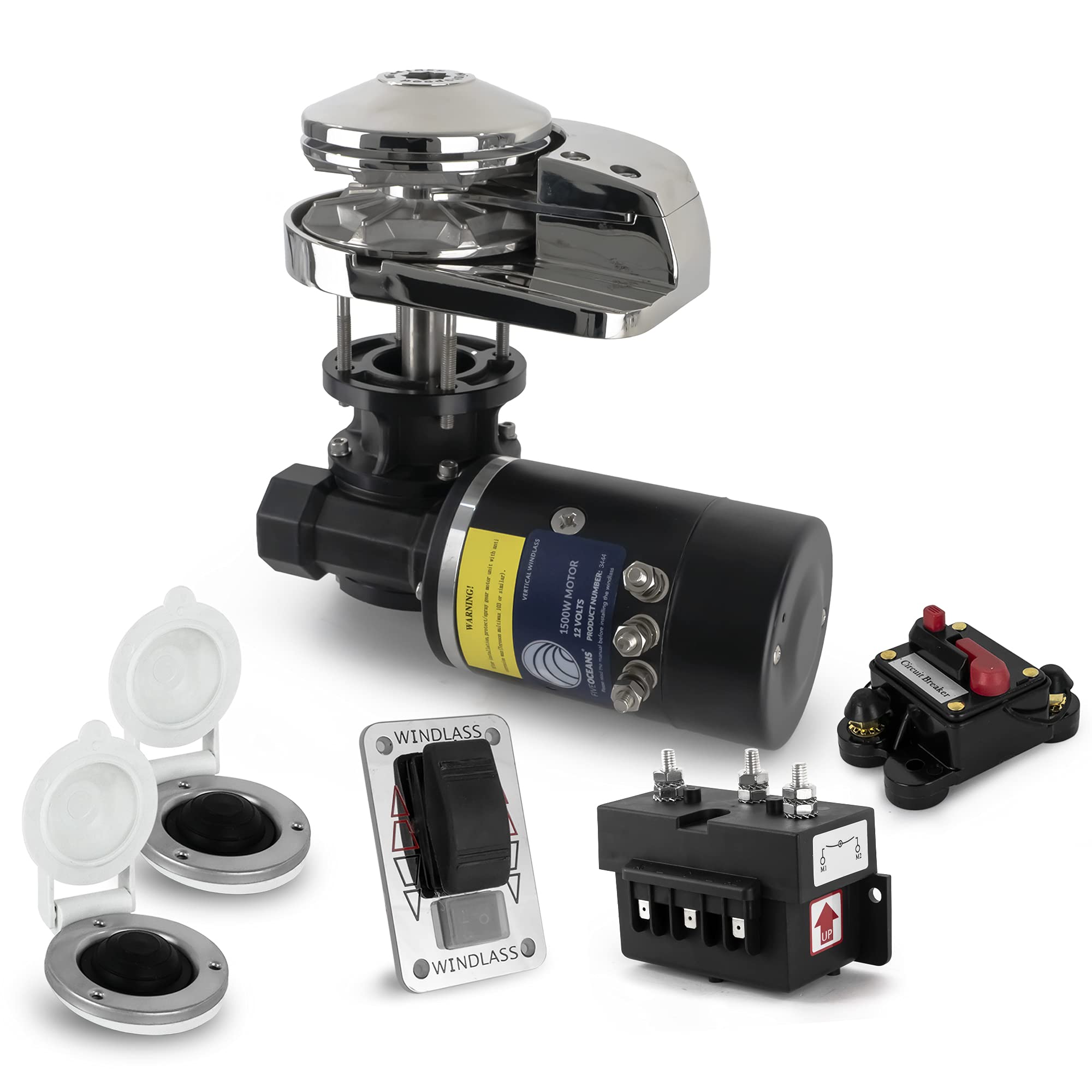 Buy Five Oceans Anchor Windlass AISI316 Stainless Stainless Steel