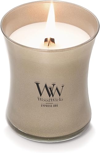 Vista 52 de WoodWick - Vela mediana de reloj de arena, aroma Fireside, cera de mezcla de soja prémium, se agrieta mientras se quema, perfecta para regalo, 9.7