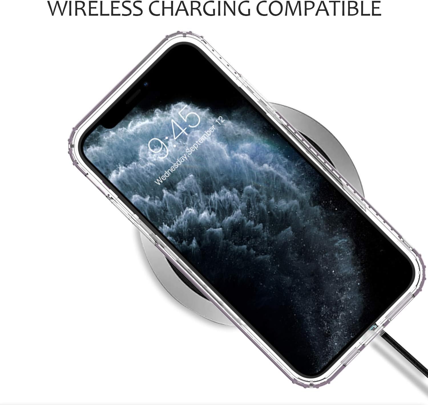 Casetego Compatible with iPhone 11 Pro Max Case,360 Full Body Dual Layer Slim Crystal Transparent Case with Built-in Screen Protector for Apple iPhone 11 Pro Max 6.5 inch,Crystal