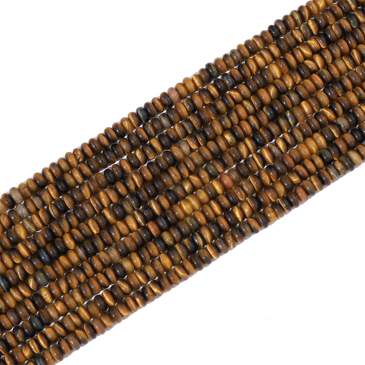 Natural Yellow Tiger Eye Disk Stone Beads 4x2mm 160pcs Rondelle Loose Semi Gemstone Beads for Jewelry Making Design - Image 7