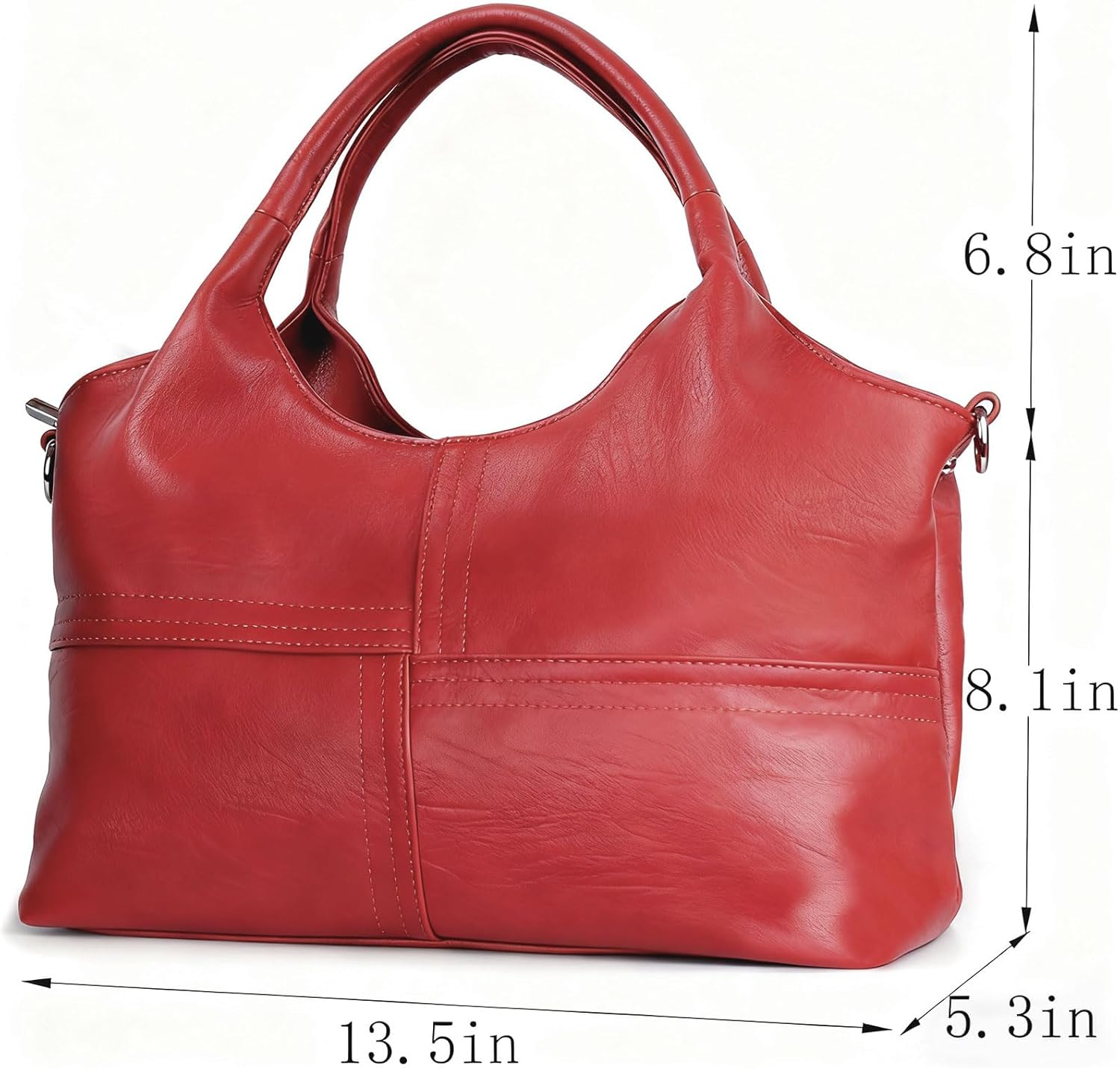 KOGTLA Vegan Leather Purses for Women with Detachable Satchel Strap, Ladies Handbags, Tote Hobo Bags with Top Handle - Image 5