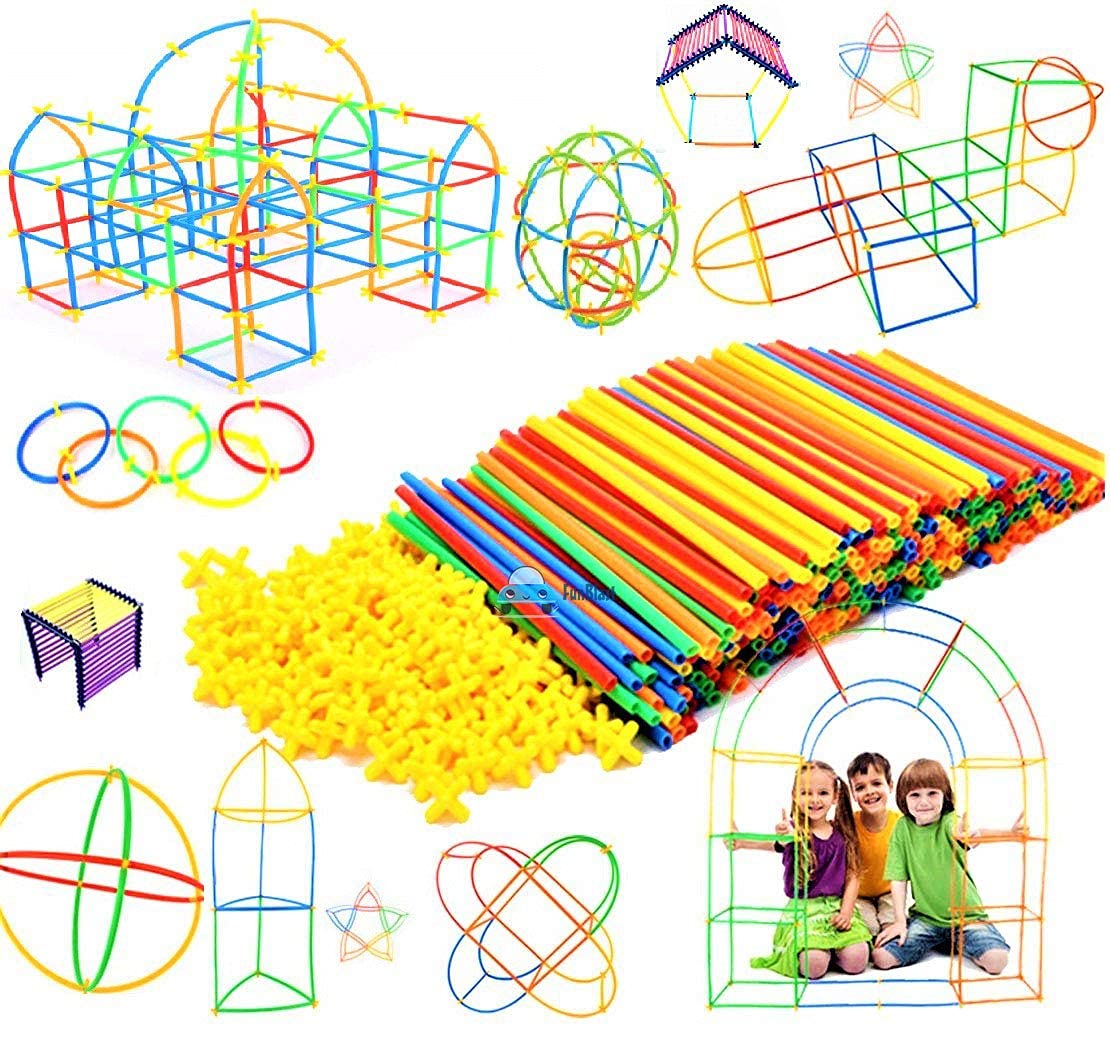 Samip Baby Building Construction Puzzle Childrens Puzzle Straw Blocks Pipette Stitching Assembly Straw Build Blocks Creative Toy- Multi Color (B0BG3CQQM3) Amazon Price History, Amazon Price Tracker