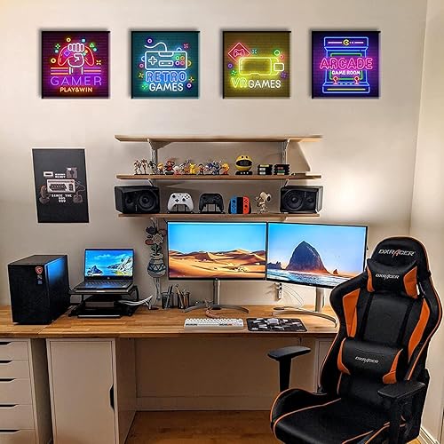 Miniatura 8 de BLINFEIRU Lienzo decorativo de conejo, arte de pared, diseño de conejo marrón, para habitación de bebé, niños, imágenes decorativas, ilustraciones